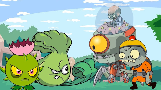 pvz动画版,面对僵尸的入侵,戴夫:不要忘了我的植物的厉害