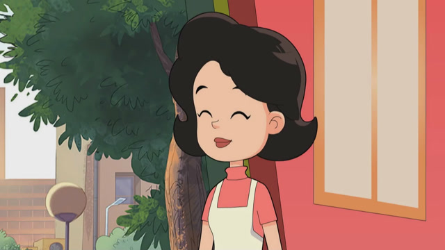 大头儿子让围裙妈妈听新学的绕口令,三月三,小朋友快学起来吧