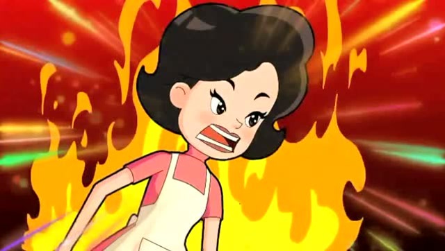 围裙妈妈生气了,原来是苍蝇惹的祸,吓坏了小头爸爸