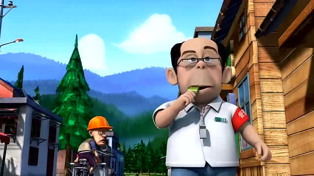 熊出没:光头强没有合法证,看到管理员不敢搭话