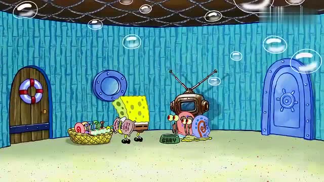 海绵宝宝的家里全部都是蜗牛,这能照顾好吗?