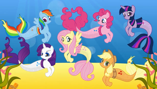 小马宝莉变身美人鱼女神,怎么回事?彩虹公主成长故事