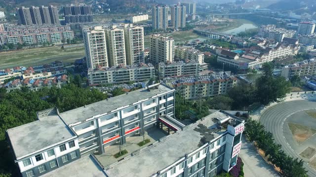 云县民族中学航拍视频