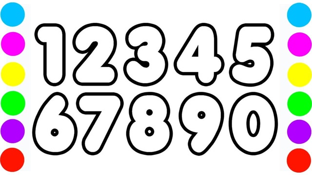 数学数字12345画简笔画图片