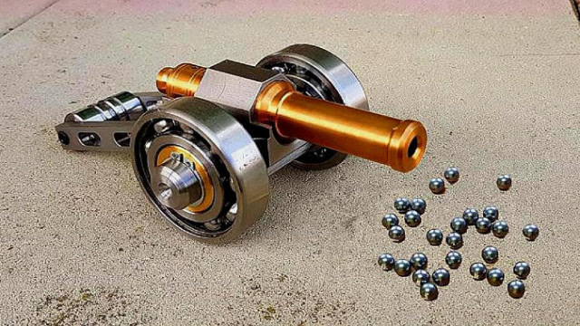 牛人自制一个迷你炮,威力到底有多大?试一试你就知道了