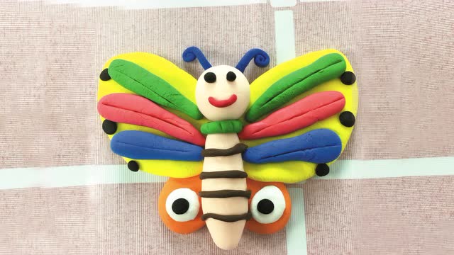 艾妮芬特每日手工-彩泥蝴蝶