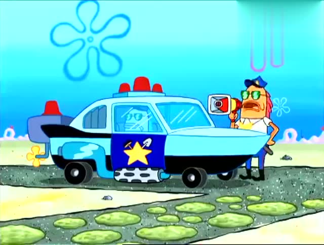 《海绵宝宝》卫生警察临检,要拆除凤梨屋,宝宝也被贴上垃圾标签