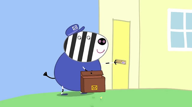 斑马先生是位邮递员,他的工作是给别人送信