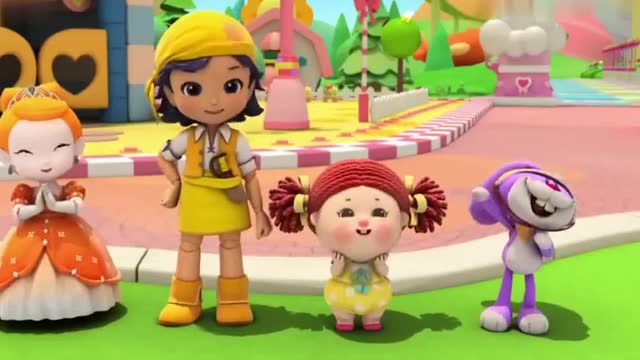 彩虹小镇的小伙伴的衣服都变成花花绿绿的了!