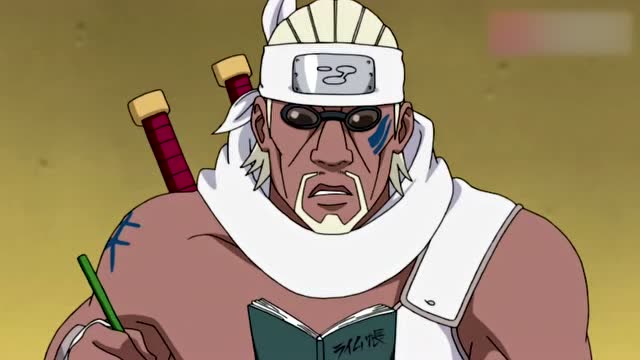 火影忍者雷影开着大会,奇拉比竟然在写着歌词,太逗了!