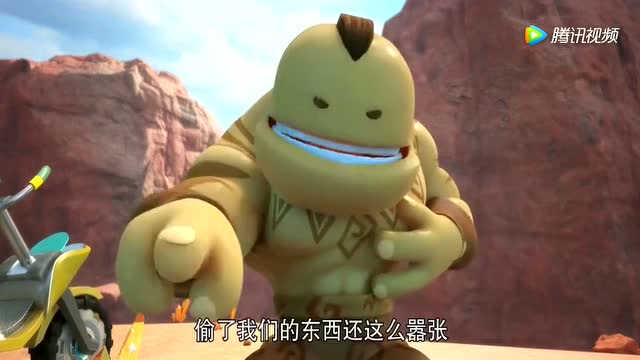 《猪猪侠》元灵阿五吃了迷糊博士的大饭团,变得力大无穷