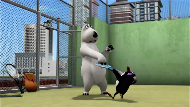 倒霉熊正能量益智早教动画: 美式乒乓球