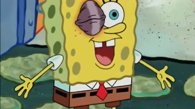 《海绵宝宝》海绵宝宝被揍的鼻青脸肿,到底发生什么了