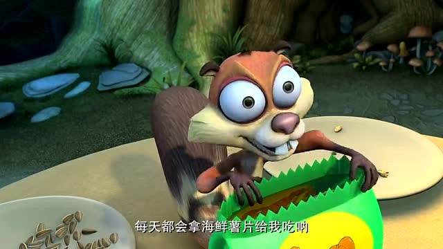 熊出没:他们给坚果给蹦蹦吃的时候,都别蹦蹦扔了