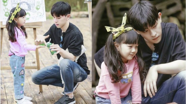 邓伦小山竹再次同框,网友:登山父女有售后!