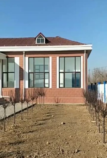 农村自建一层连体式房子,美观大方!