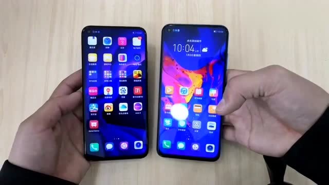 两款屏下摄像头手机,华为nova4和荣耀v20对比