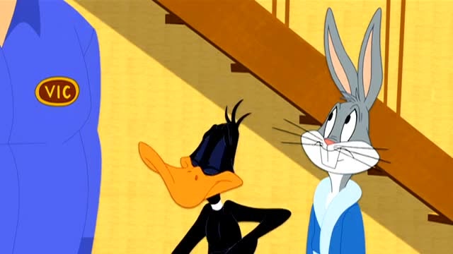 《兔八哥》兔八哥让达菲鸭弄得很无奈,只好留下钢琴