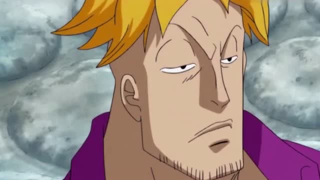 菠萝头马尔科看着奥兹,除了一句谢谢外,什么也做不了,心在滴血