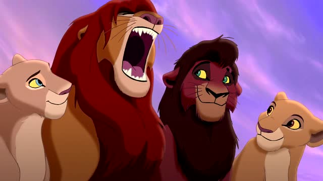 狮子王2:辛巴的荣耀,狮子最终和平的相处在一起过上幸福的日子