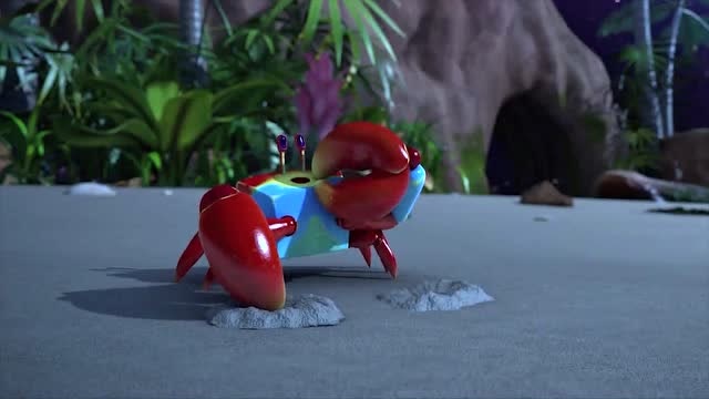 爆笑虫子:金刚蟹犯职业病,都成人形了,还要横着走!