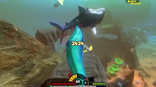 海底大猎杀67级的超级鱼龙正面交战能否打得过巨齿鲨