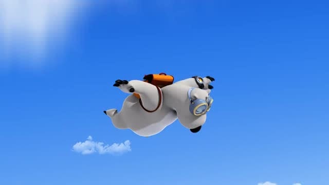 倒霉熊花样跳伞,不仅是能睡还能作