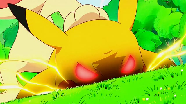 神奇宝贝:只要皮卡丘生气,周围的神奇宝贝:全部都要遭殃