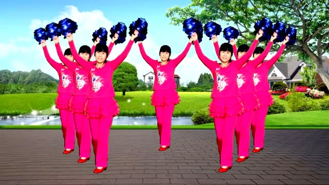 喜庆手花舞《拥军花鼓》经典老歌,好听好看附教学