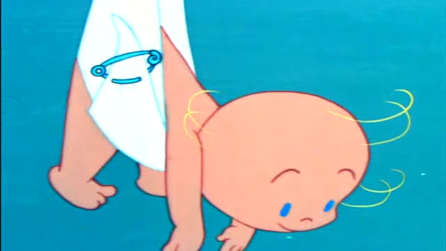 猫和老鼠:汤姆给小宝宝穿上了一件衣服