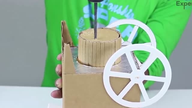 牛人自制爆米花机,这个机器看着也太高大上了!