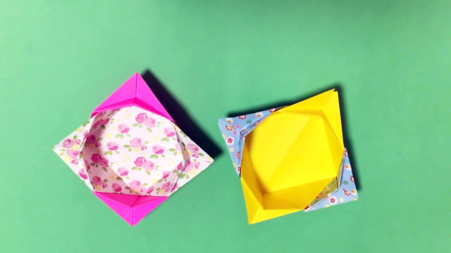 创意折纸教程教你用正方形纸折叠一个收纳纸盒子