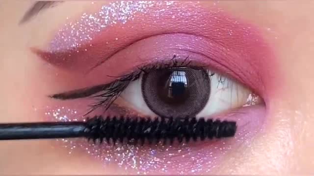紫色汉服超仙眼妆,水灵灵的大眼睛