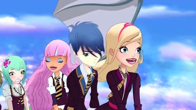 《皇家趣学院》罗丝他们骑着飞龙去豆茎城,这会不会有点危险啊