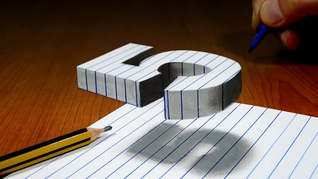 趣味3d画画画画漂亮的数字五