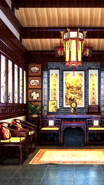 北京四合院的中堂,处处彰显大气文雅之风,真是气派啊