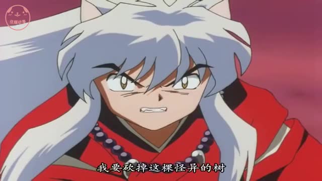 犬夜叉对战仙人桃果人, 葫芦一出, 犬夜叉就被收进去了!