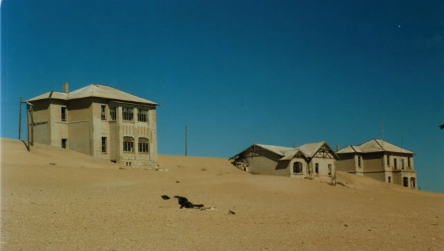 沙漠城市幽灵小镇图片