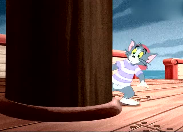 猫和老鼠 沙皮狗抢了小老鼠的藏宝图,海盗命令汤姆去把图追回来