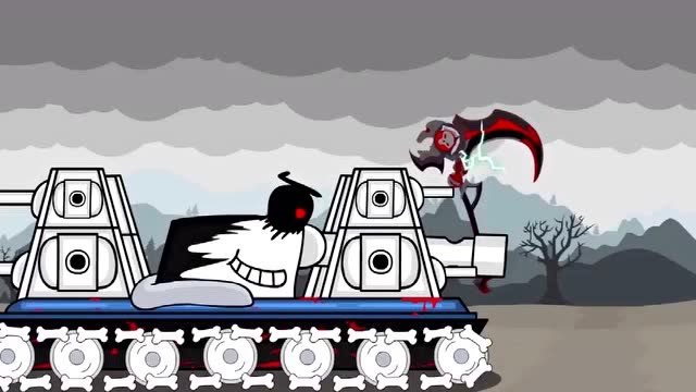 坦克世界动画:kv44好厉害轰炸