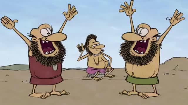 老朋友相见乐趣多!原始人的交流方式可真是独特!