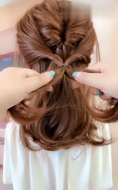 2019新款半披淑女扎发,爱穿裙子的你可以试试