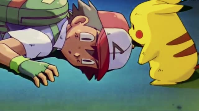 精灵宝可梦:小智被超梦的绝招击中,皮卡丘用眼泪复活小智