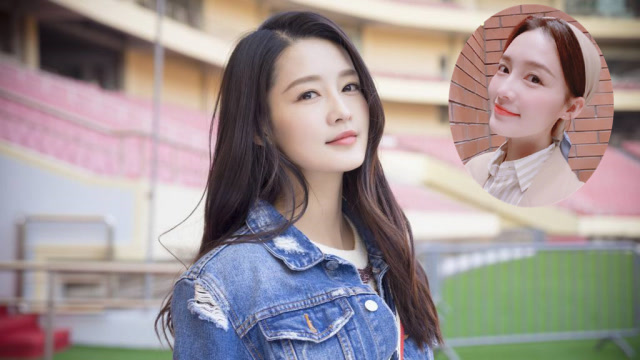 李沁绿洲扎低马尾戴头巾很温柔 皮肤水嫩吹弹可破