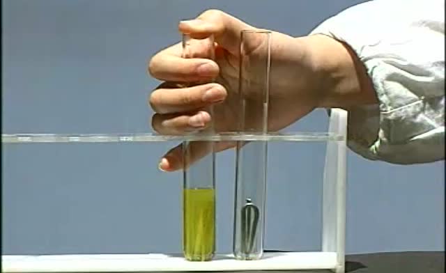 初中化学实验 53 铁跟酸的反应