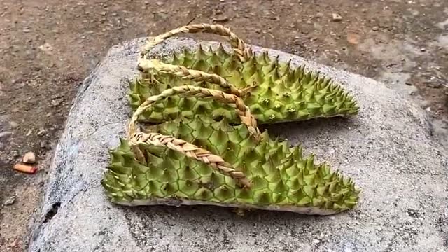 纯手工制作榴莲鞋,穿上老拉风了,脚感十足!