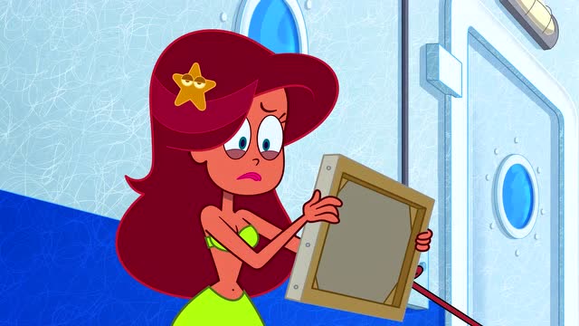 《鲨鱼哥和美人鱼》玛丽娜的画这么难看吗?小青蛙看了吓哭了!