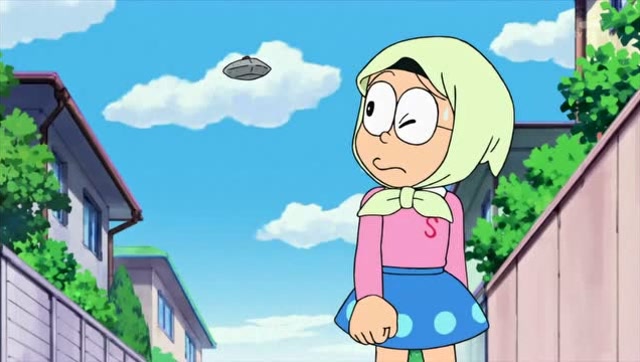 哆啦a梦:大雄穿上静香的裙子扮成女生躲坚毅石结果被小夫坏了事