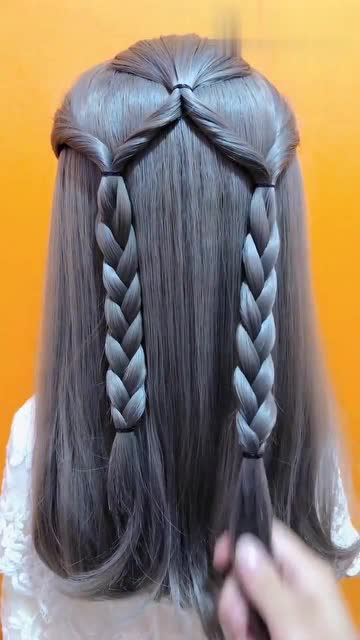 女儿过生日头发这样扎,清纯又可爱,仙气十足!