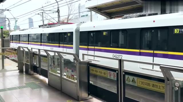 上海地铁:3号线黑包公6a列车石龙路《地上段》出站!